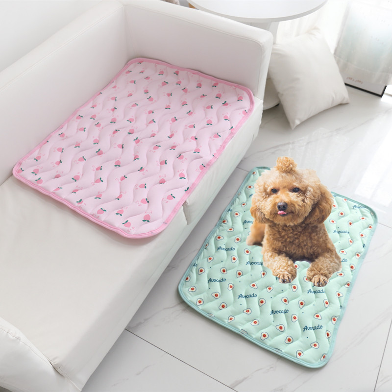 Dog Cooling Mat Summer Pad Pet Mat Bed For Dogs Cat Blanket Ice Silk Pad Sofa Cooling Bed for Small Medium Dogs Car Seat Cushion