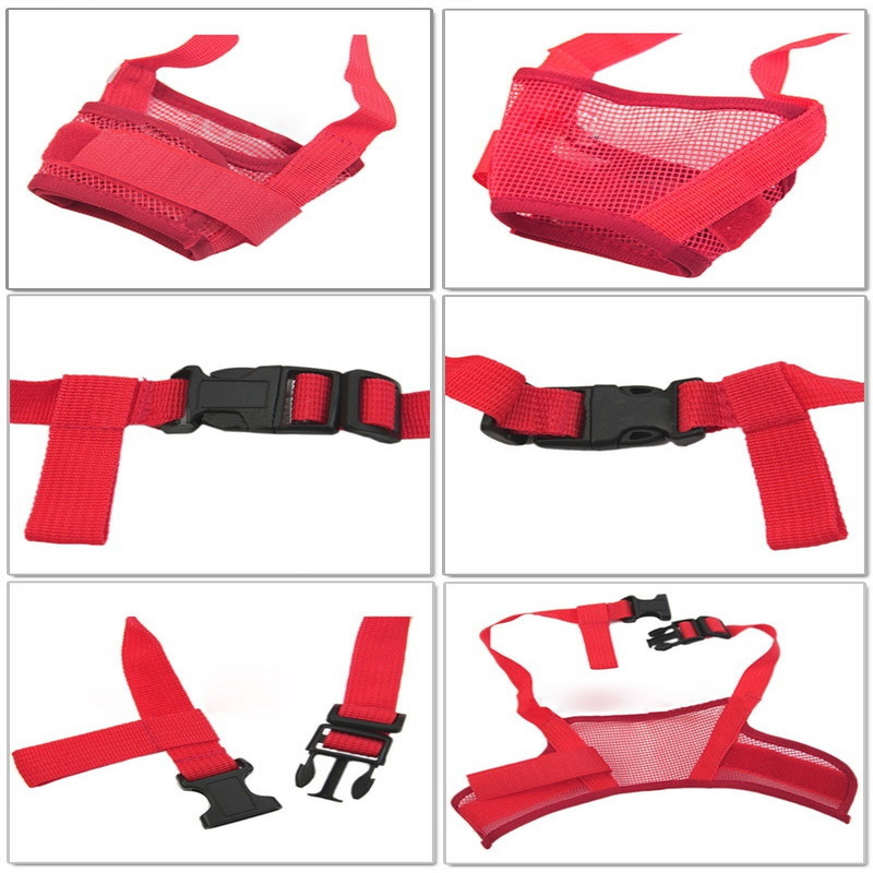 Anti Barking Muzzle For Dog Adjustable Dog Mouth Guard Dog Accessories Nylon Pet Mouth Guard for Small Medium Dogs Muzzle