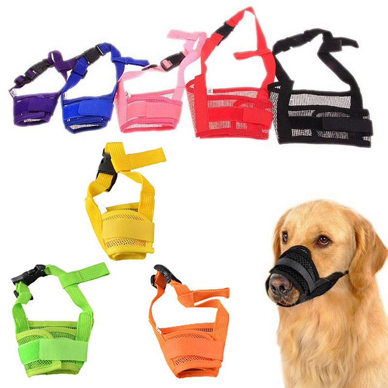 Anti Barking Muzzle For Dog Adjustable Dog Mouth Guard Dog Accessories Nylon Pet Mouth Guard for Small Medium Dogs Muzzle