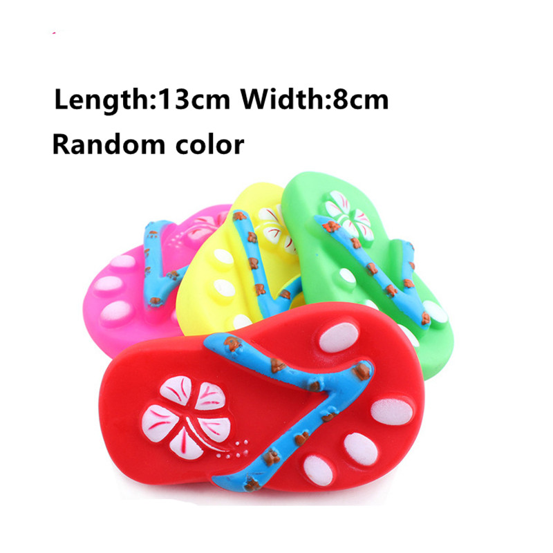 1PC Rubber Squeak Toys for Dog Screaming Chicken Chew Bone Slipper Squeaky Ball Dog Toys Tooth Grinding & Training Toy