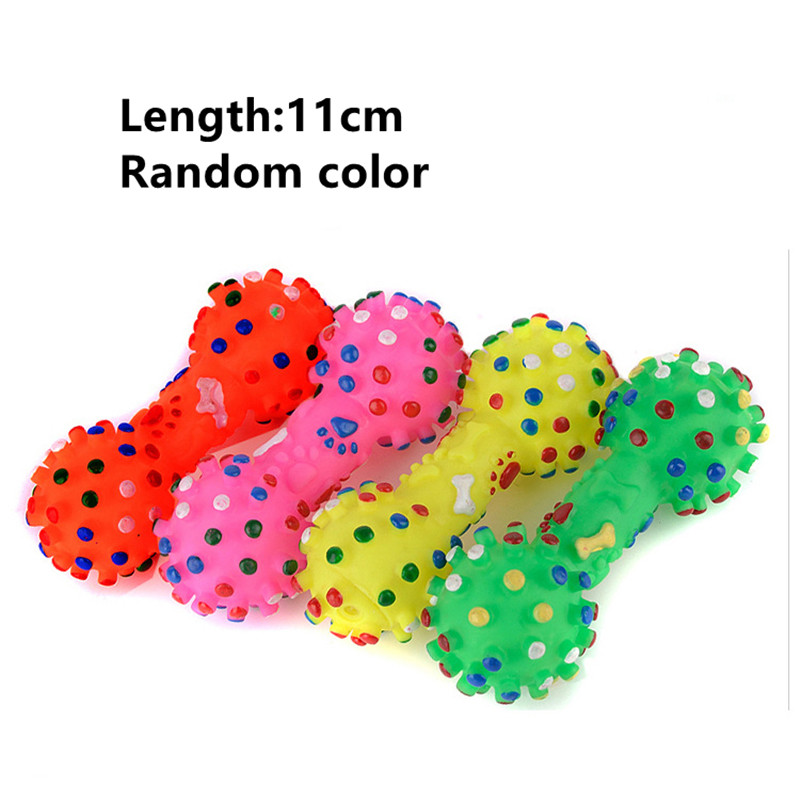 1PC Rubber Squeak Toys for Dog Screaming Chicken Chew Bone Slipper Squeaky Ball Dog Toys Tooth Grinding & Training Toy