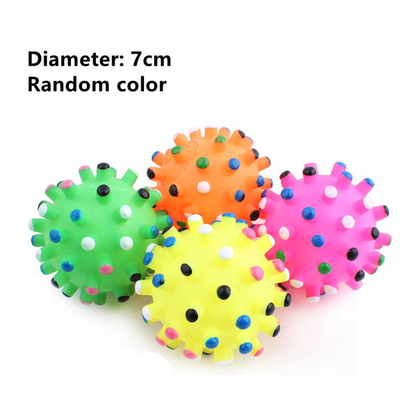 1PC Rubber Squeak Toys for Dog Screaming Chicken Chew Bone Slipper Squeaky Ball Dog Toys Tooth Grinding & Training Toy