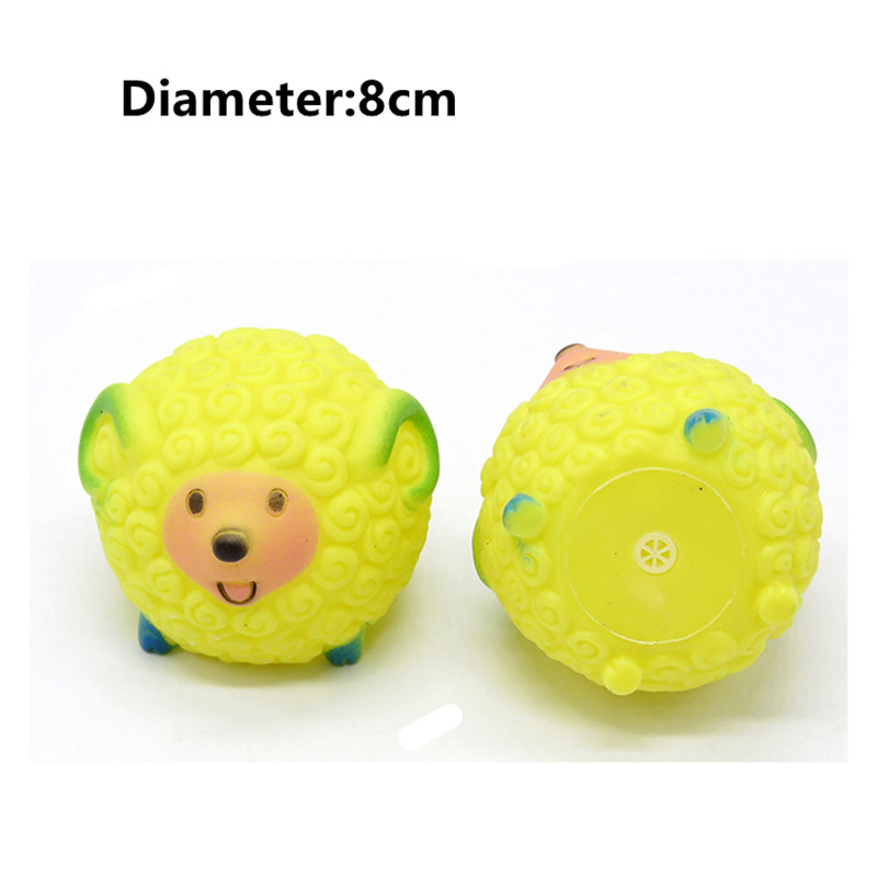 1PC Rubber Squeak Toys for Dog Screaming Chicken Chew Bone Slipper Squeaky Ball Dog Toys Tooth Grinding & Training Toy