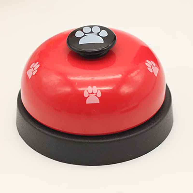 Pet Toy Training Called Dinner Small Bell Footprint Ring Dog Toys for Teddy Puppy Pet Call  Puppy Accessories Pet Toys