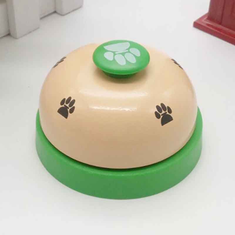 Pet Toy Training Called Dinner Small Bell Footprint Ring Dog Toys for Teddy Puppy Pet Call  Puppy Accessories Pet Toys