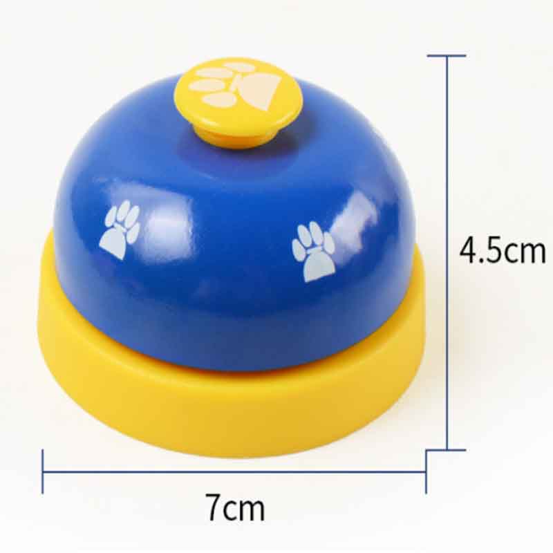 Pet Toy Training Called Dinner Small Bell Footprint Ring Dog Toys for Teddy Puppy Pet Call  Puppy Accessories Pet Toys