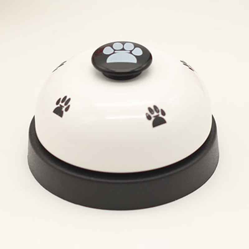 Pet Toy Training Called Dinner Small Bell Footprint Ring Dog Toys for Teddy Puppy Pet Call  Puppy Accessories Pet Toys