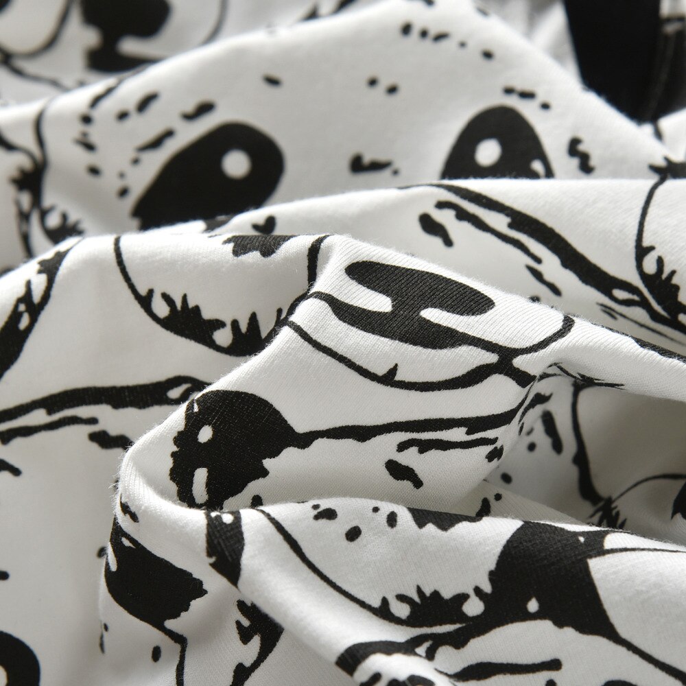 Baby's Panda Print Romper and Hat 2 Pcs Set