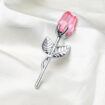 pink silver flower