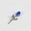 blue silver flower