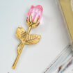 pink gold flower