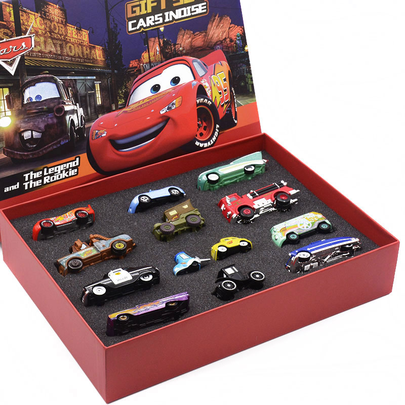 1:55 Disney Pixar Cars 3 Metal Diecast Car Model Toy Gift Set Lightning McQueen Jackson Mack Uncle Truck Boy Birthday Toys Gift