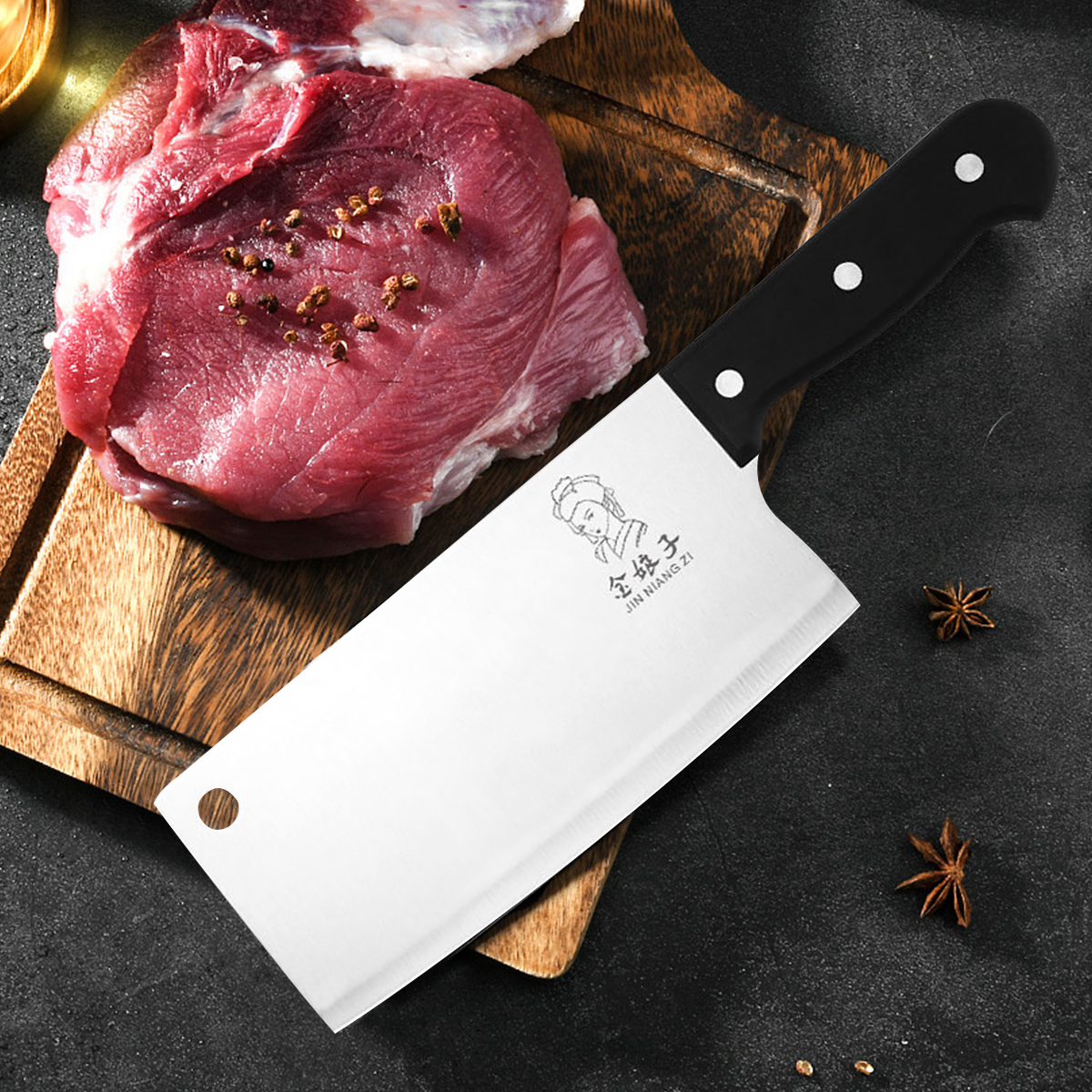 Kitchen Chef Knife Stainless Steel Meat Fish Vegetables Slicer Chopping Professional Chinese Butcher Cleaver