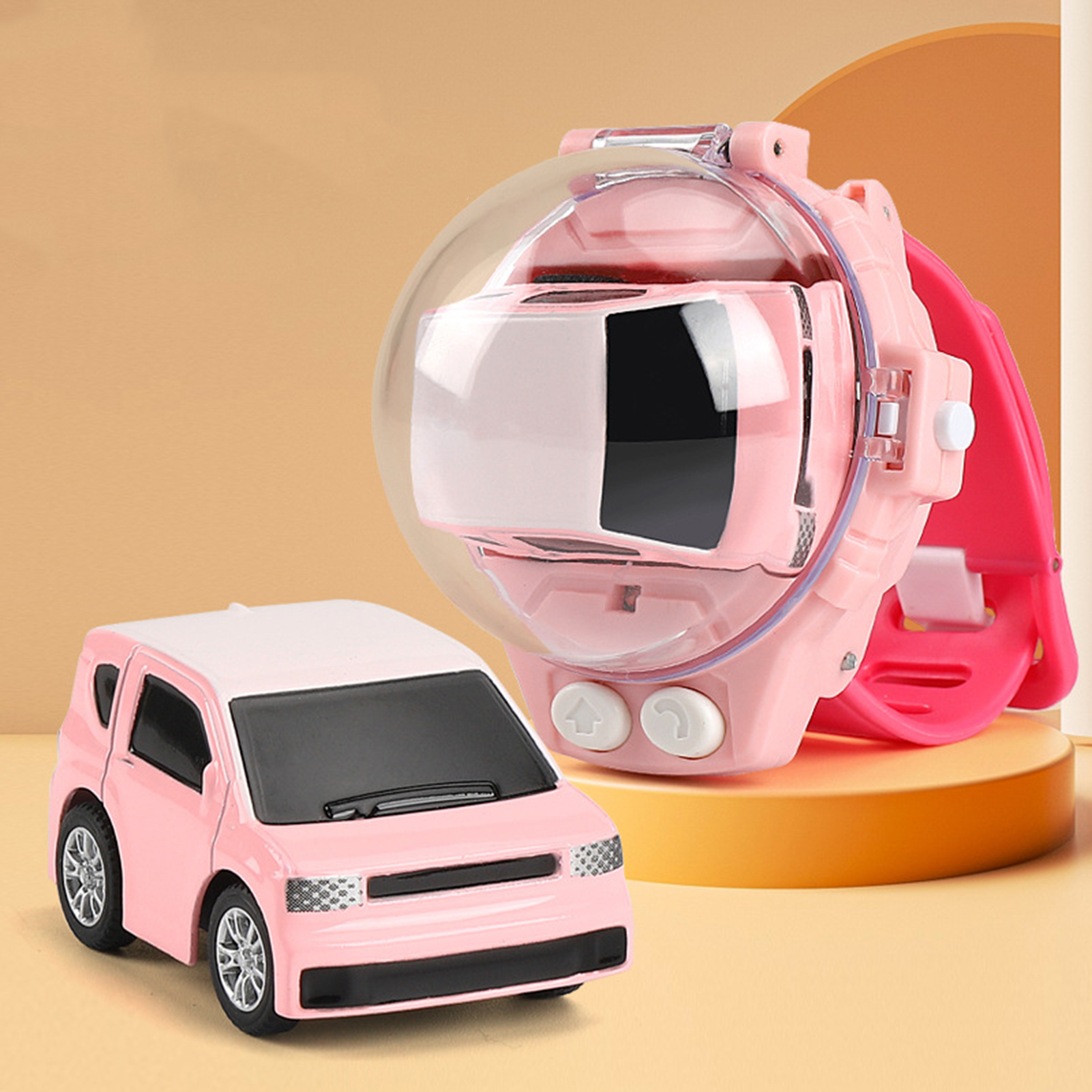 Cute Toy Children's Watch Remote Control Toy Car Of 1-12 Years Model Toy Car Birthday Present Watch Modeling 2.4 Ghz RC Car Toy