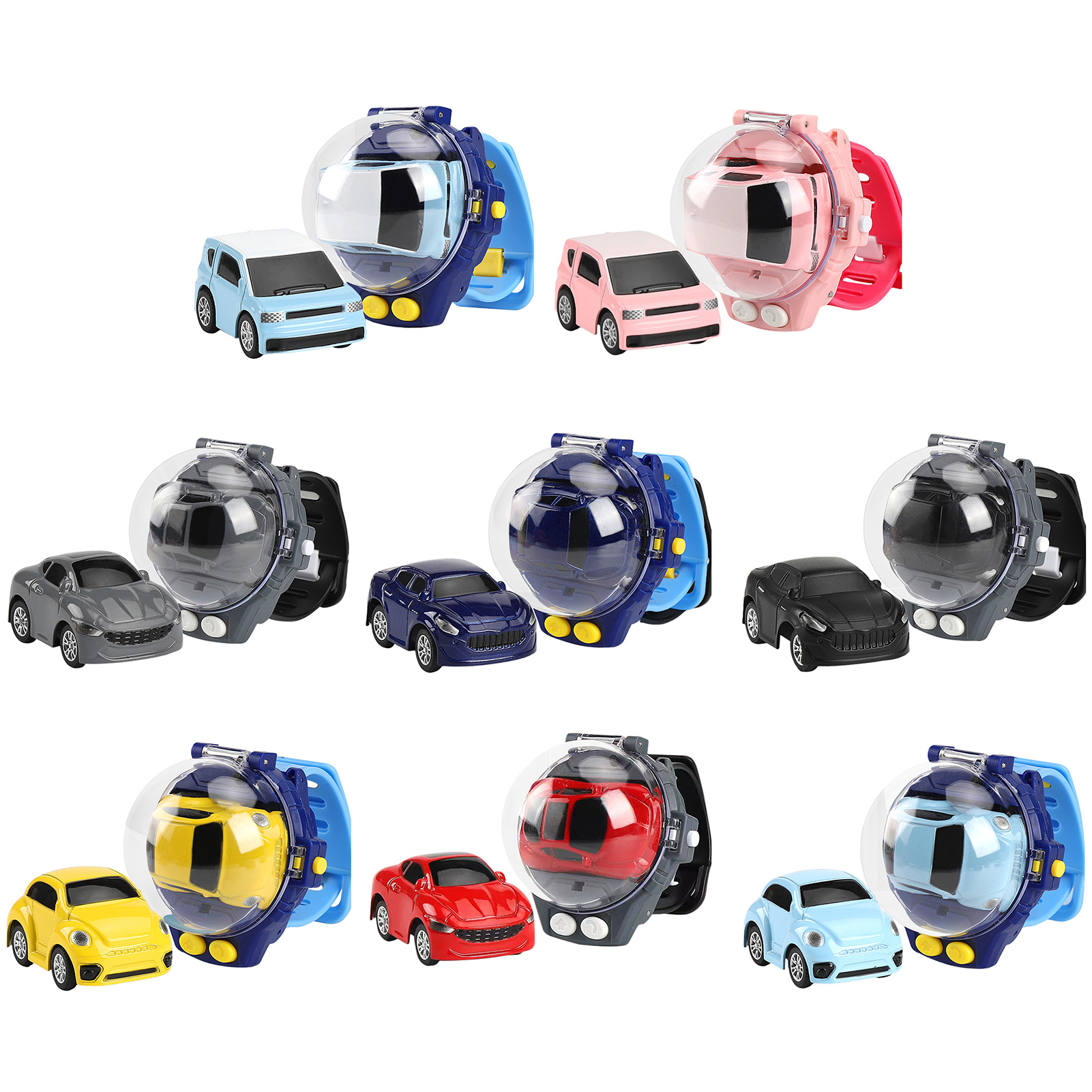 Cute Toy Children's Watch Remote Control Toy Car Of 1-12 Years Model Toy Car Birthday Present Watch Modeling 2.4 Ghz RC Car Toy