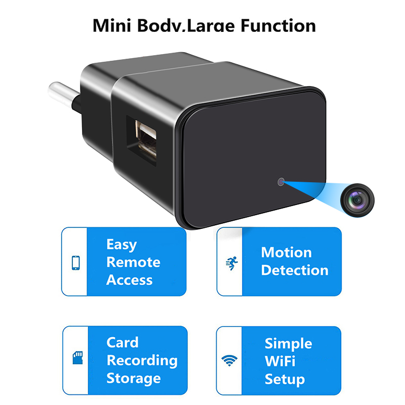 1080P Wifi Mini Camera USB Charger with Micro Body Camera Portable Surveillance Wireless Sensor Audio Video Recorder Camcorders 1080P Wifi Mini Camera USB Charger with Micro Body Camera Portable Surveillance Wireless Sensor Audio Video Recorder Camcorders