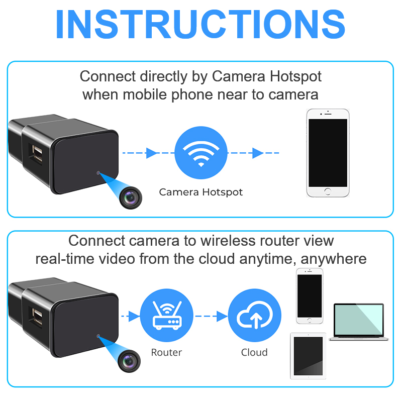 1080P Wifi Mini Camera USB Charger with Micro Body Camera Portable Surveillance Wireless Sensor Audio Video Recorder Camcorders 1080P Wifi Mini Camera USB Charger with Micro Body Camera Portable Surveillance Wireless Sensor Audio Video Recorder Camcorders