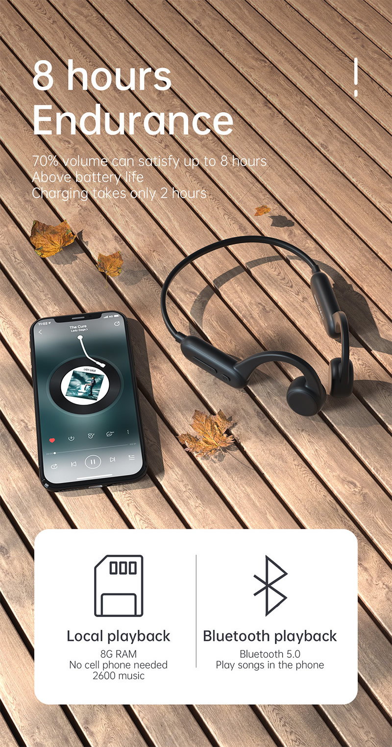 True Bone Conduction Earphone IPX8 / IPX4 Waterproof Running Headphones Bluetooth Wireless Sports Headset TWS with Mic SD Card True Bone Conduction Earphone IPX8 / IPX4 Waterproof Running Headphones Bluetooth Wireless Sports Headset TWS with Mic SD Card