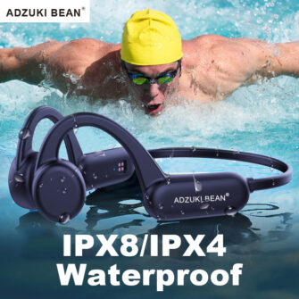 True Bone Conduction Earphone IPX8 / IPX4 Waterproof Running Headphones Bluetooth Wireless Sports Headset TWS with Mic SD Card