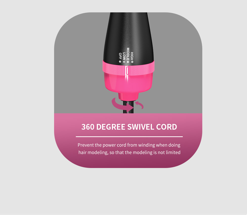 Hot Air Brush One-Step Original  Hair Dryer  &Volumizer 1.0 &Hair Curler Straightener 1000w Salon Hair Styling Tools