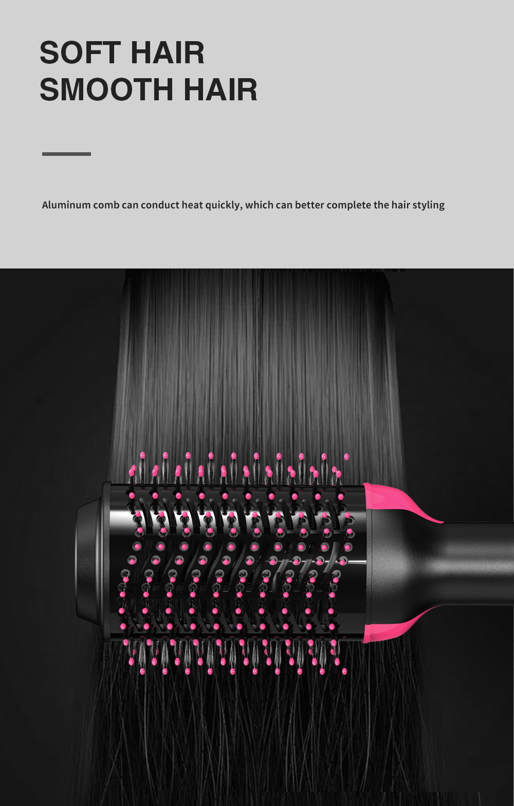 Hot Air Brush One-Step Original  Hair Dryer  &Volumizer 1.0 &Hair Curler Straightener 1000w Salon Hair Styling Tools
