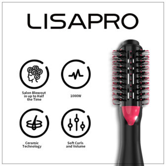 Hot Air Brush One-Step Original  Hair Dryer  &Volumizer 1.0 &Hair Curler Straightener 1000w Salon Hair Styling Tools