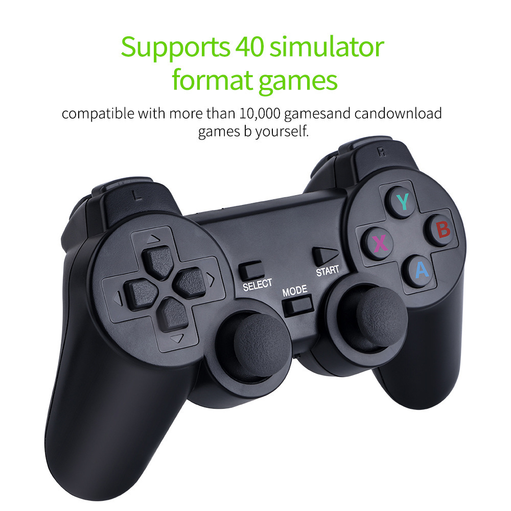 Portable video game console, 4K, 2.4G, wireless control, wireless retro classic video game console, including 10000 games