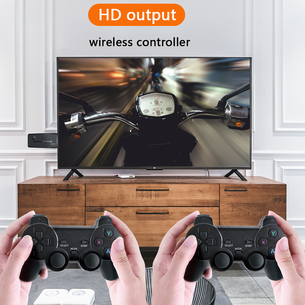 Portable video game console, 4K, 2.4G, wireless control, wireless retro classic video game console, including 10000 games