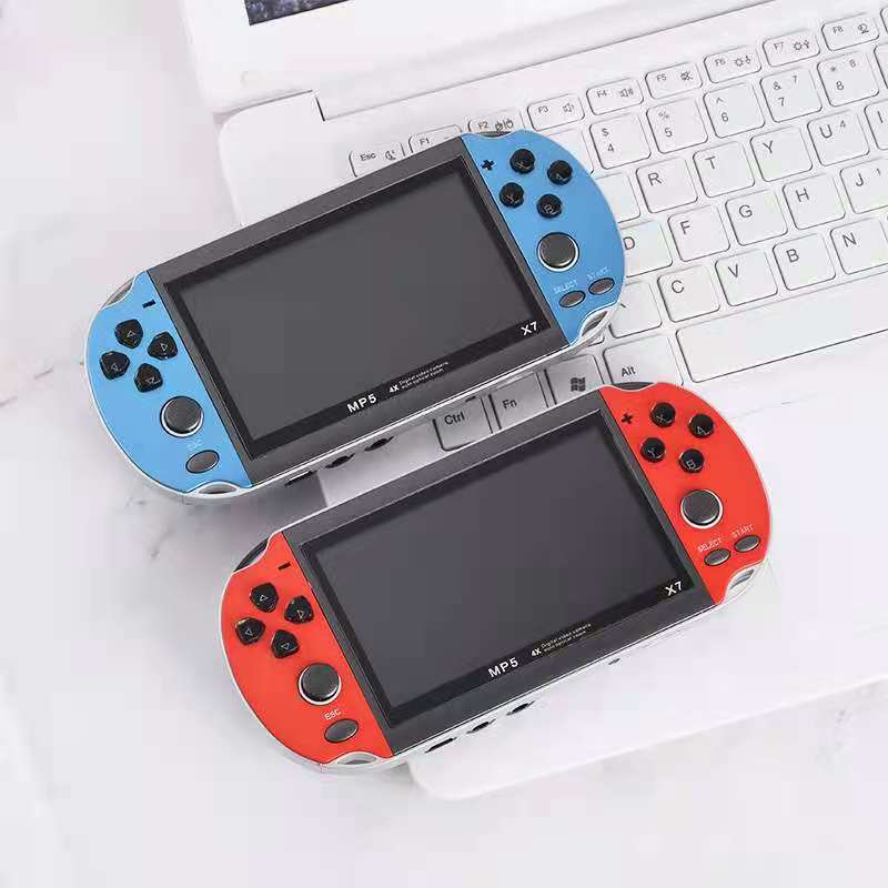 Portable retro video game console for video games, mini player, miniature electronic camera for children's gift video games