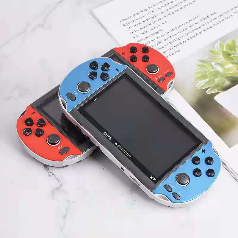 Portable retro video game console for video games, mini player, miniature electronic camera for children's gift video games