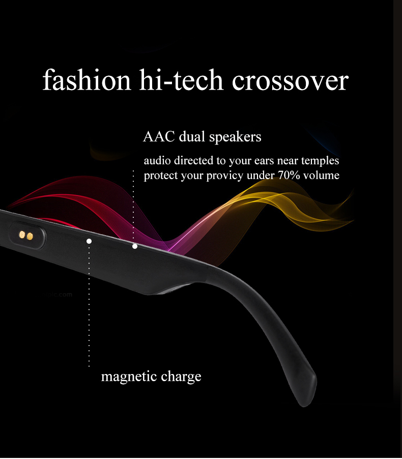 Smart Glasses Wireless Bluetooth 5.0 Sunglasses Outdoor Smart Sport Hands-Free Calling Calling Music Anti-Blue Eyeglasses