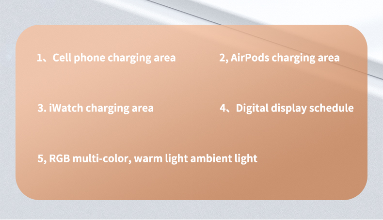 30W Fast Wireless Charger 4 in 1 Qi Charging With Time Dispay Dock Station For iPhone 13 12 11 Pro Max X Apple Watch AirPods Pro