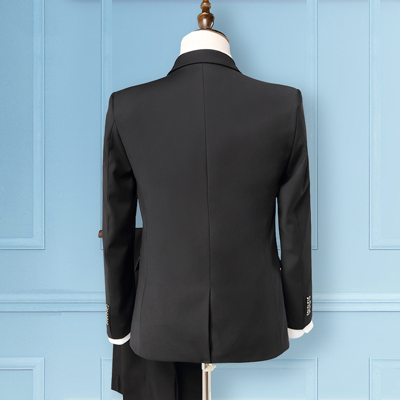 Hot Suit Suit Male Groom Wedding Dress Men'S Three-Piece Self-Cultivation British Style Small Suit Наборы С Блейзером Hyfm004