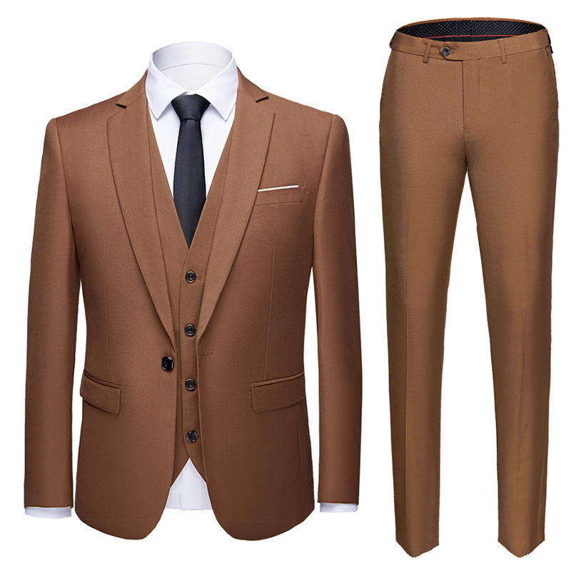 Fashion Blazer New Men'S Three Piece Slim Fit Men'S Designer Long Red Wedding Men Suit Мужской Костюм Hyfm020