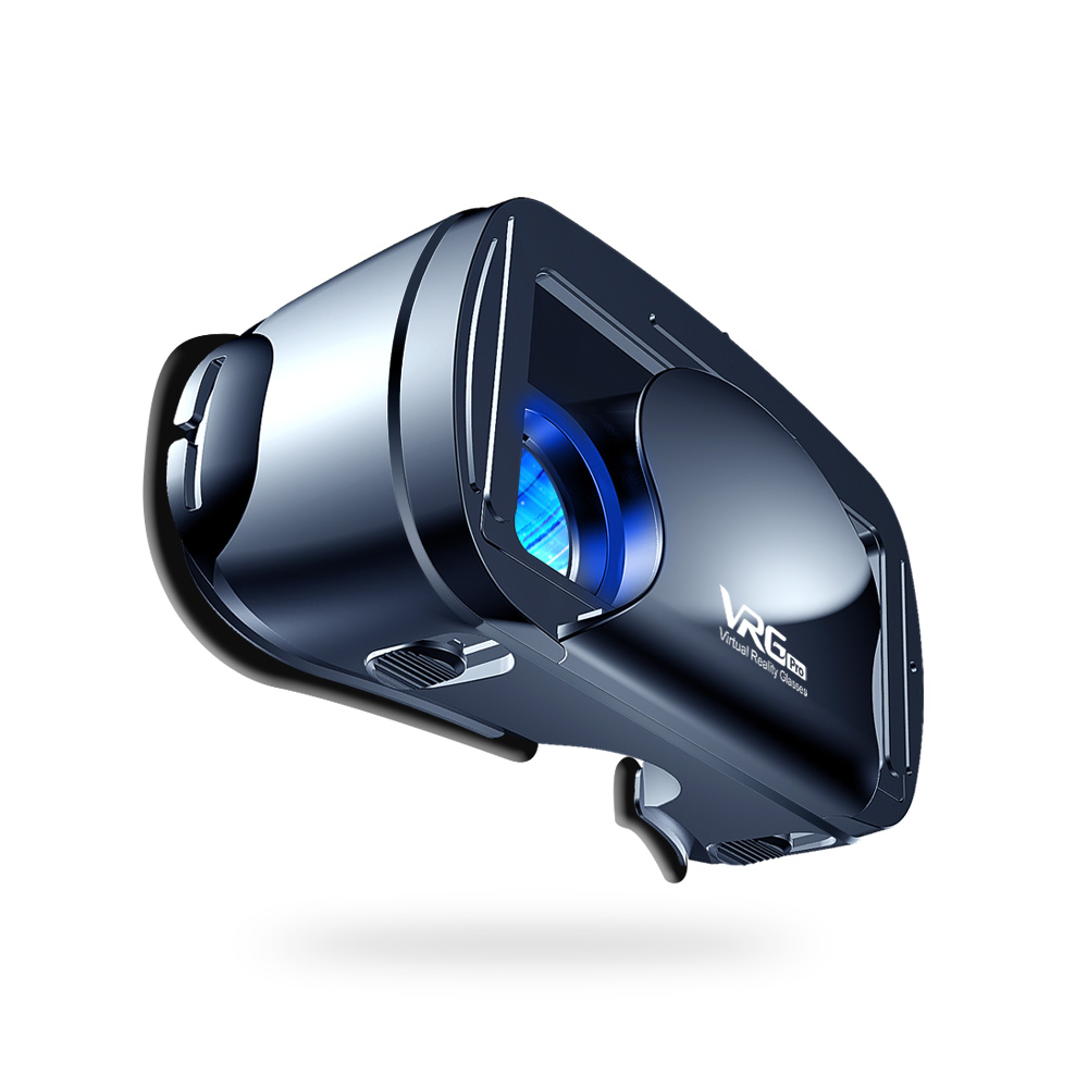 VRG Pro Virtual Reality 3D VR Headset Smart Glasses Helmet for Smartphones Cell Phone Mobile 5-7 Inches Binoculars with Controls