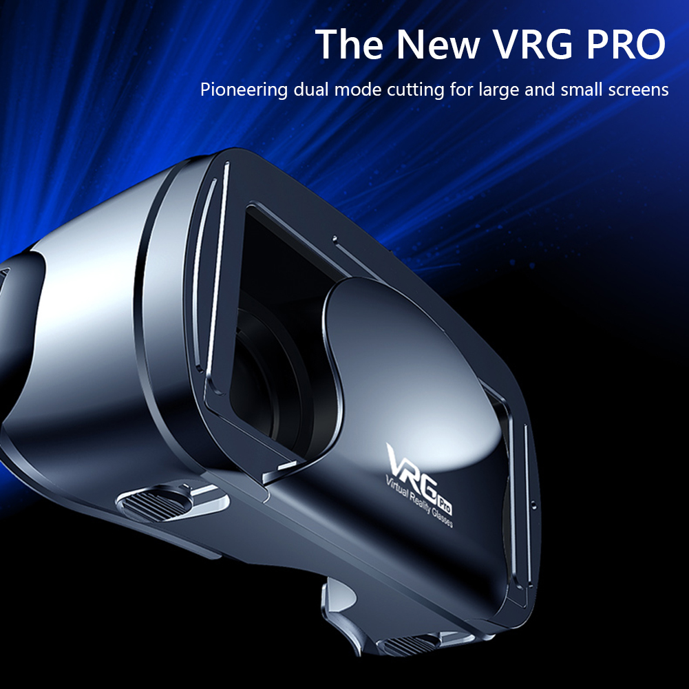 VRG Pro Virtual Reality 3D VR Headset Smart Glasses Helmet for Smartphones Cell Phone Mobile 5-7 Inches Binoculars with Controls