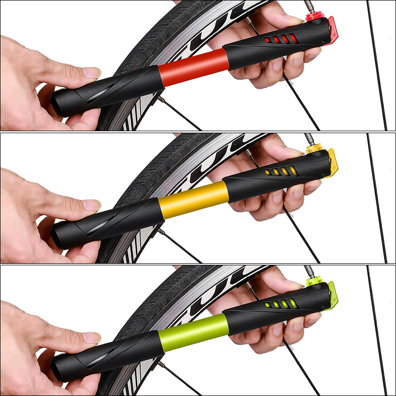 WEST BIKING 100Psi Mini Bike Pump Aluminum Alloy Bicycle Hand Air Pump Tire Inflator Schrader Presta Valve MTB Road Cycling Pump