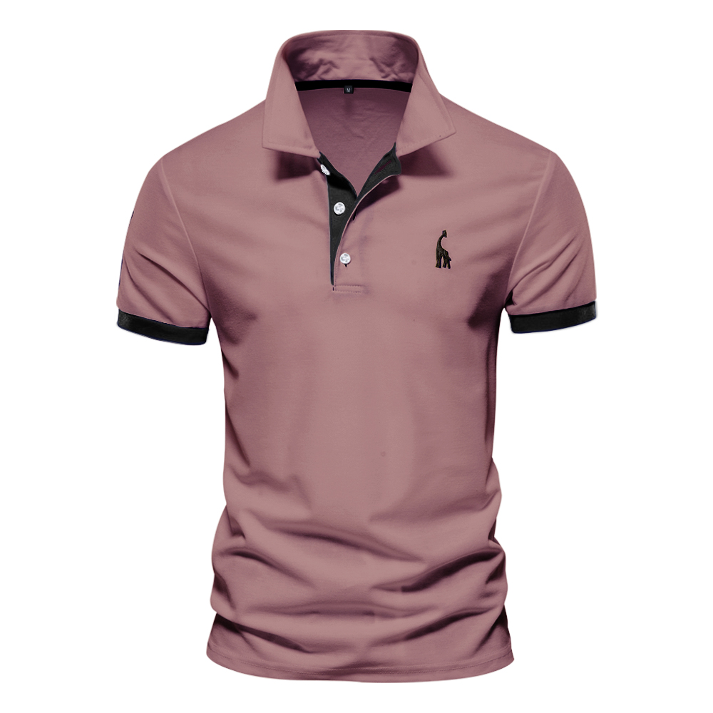 AIOPESON Embroidery 35% Cotton Polo Shirts for Men Casual Solid Color Slim Fit Mens Polos New Summer Fashion Brand Men Clothing