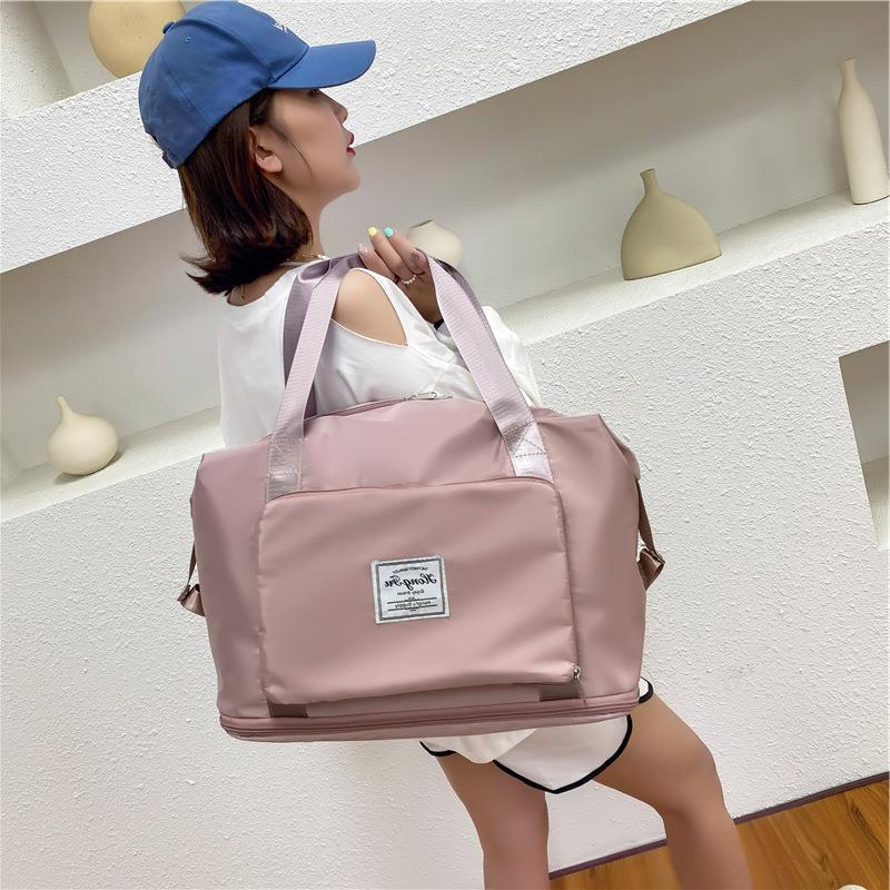 Large Capacity Folding Travel Bags Waterproof Luggage Tote Handbag Travel Duffle Bag Gym Yoga Storage Shoulder Bag For Women Men