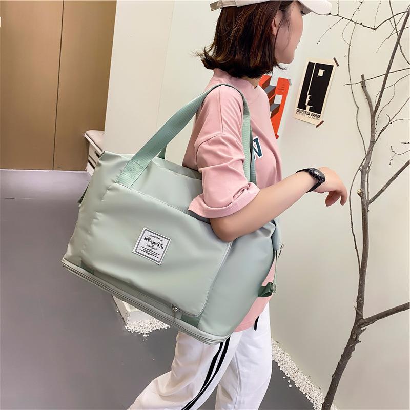 Large Capacity Folding Travel Bags Waterproof Luggage Tote Handbag Travel Duffle Bag Gym Yoga Storage Shoulder Bag For Women Men