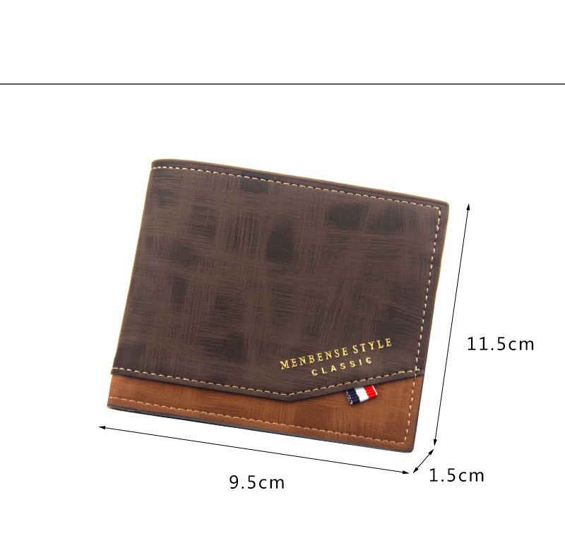 Men Wallet Leather Business Foldable Wallet Luxury Billfold Slim Hipster Credit Card Holders Inserts Coin Purses Vintage Walltes