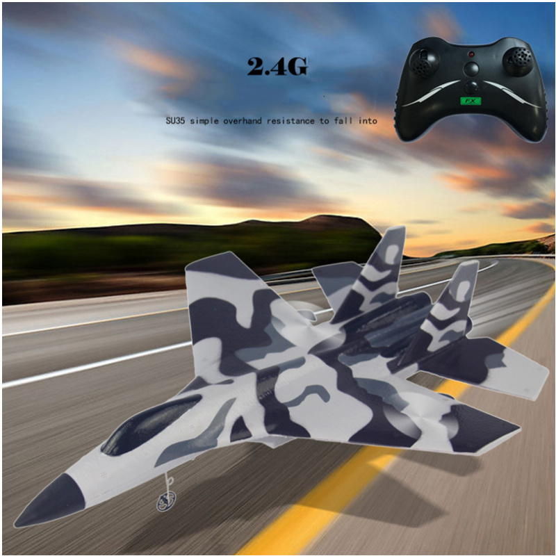FX-620 SU-35 RC Remote Control Airplane 2.4G Remote Control Fighter Hobby Plane Glider Airplane EPP Foam Toys RC Plane Kids Gift