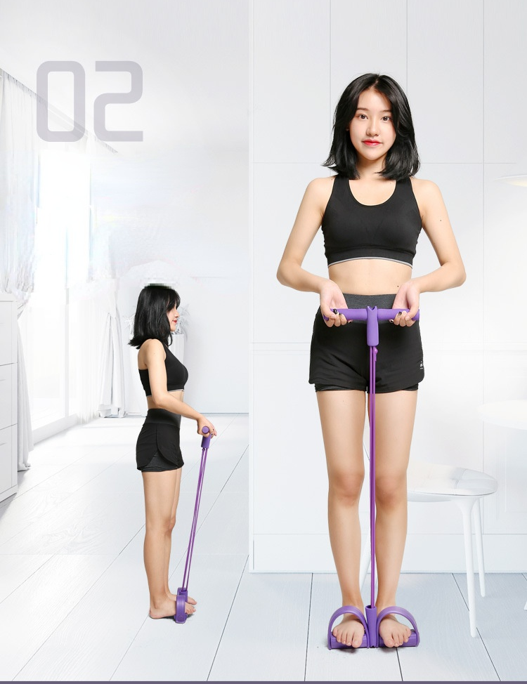 4 Resistanc Elastic Pull Ropes Exerciser Rower Belly Resistance Band Home Gym Sport Training Elastic Bands for Fitness Equipment