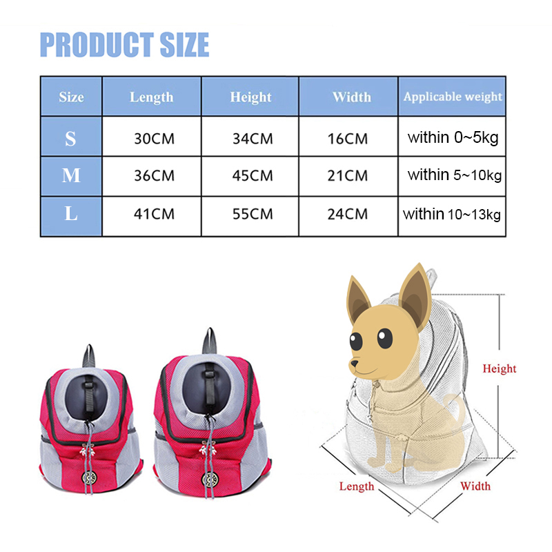 Pet Dog Carrier Bag Carrier For Dogs Backpack Out Double Shoulder Portable Travel Backpack Outdoor Dog Carrier Bag Travel Set