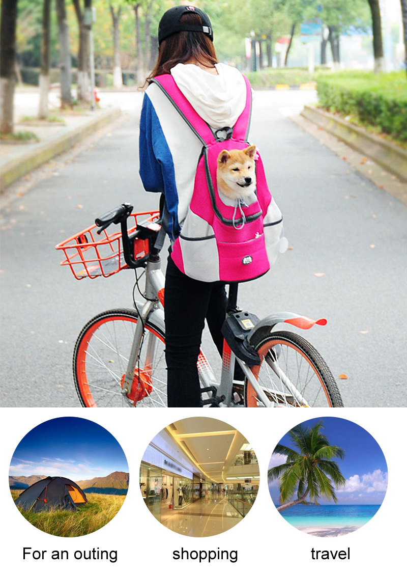 Pet Dog Carrier Bag Carrier For Dogs Backpack Out Double Shoulder Portable Travel Backpack Outdoor Dog Carrier Bag Travel Set