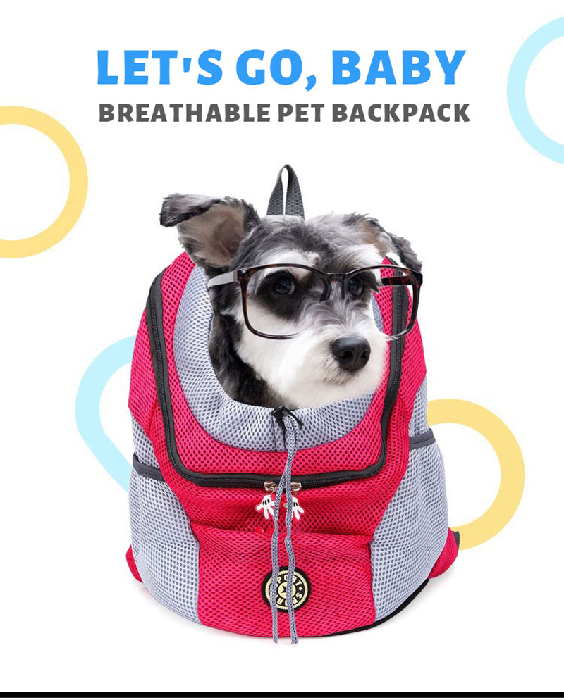 Pet Dog Carrier Bag Carrier For Dogs Backpack Out Double Shoulder Portable Travel Backpack Outdoor Dog Carrier Bag Travel Set