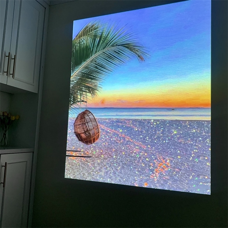 Aurora Moon Galaxy Projection Lamp Creative Background Atmosphere Night Light Earth Projector Photography Lamp for Birthday Gift