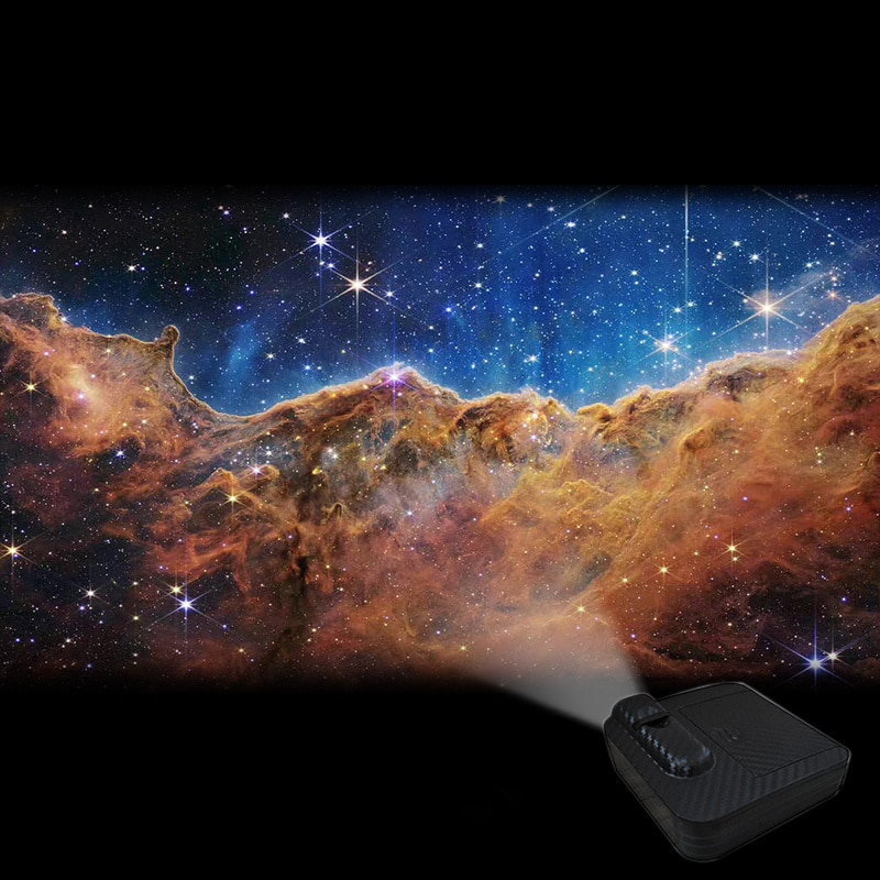 Aurora Moon Galaxy Projection Lamp Creative Background Atmosphere Night Light Earth Projector Photography Lamp for Birthday Gift