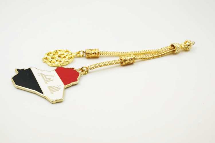 Golden tassel pendant Saudi Kuwait UAE Iraq National Emblem Sheikh Zayed Tasbih tassel arab accessory
