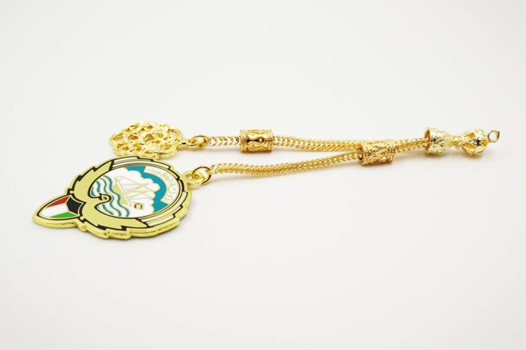 Golden tassel pendant Saudi Kuwait UAE Iraq National Emblem Sheikh Zayed Tasbih tassel arab accessory